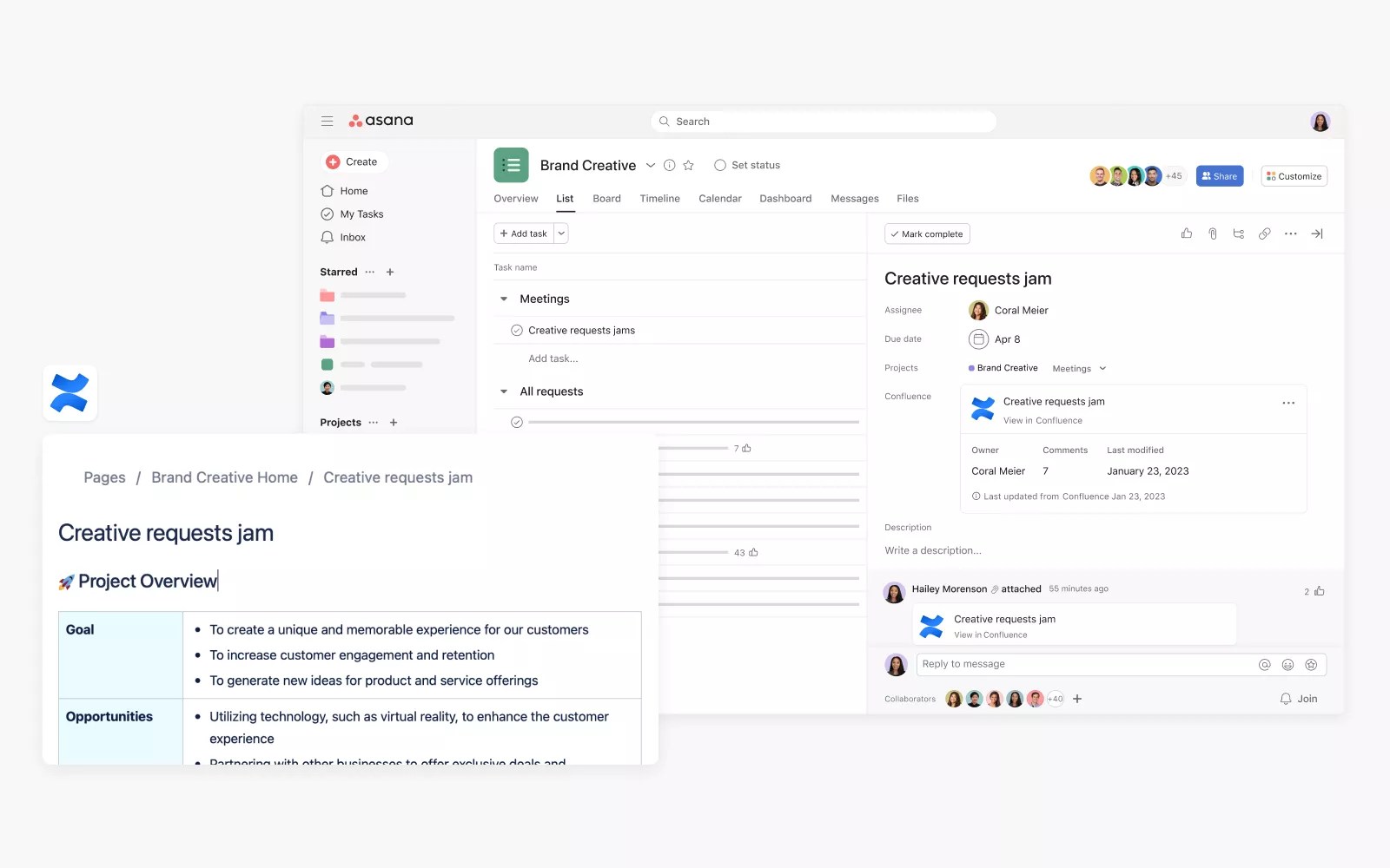 Confluence + Asana • Asana