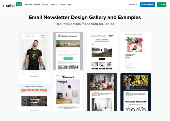 MailerLite Newsletter Examples Awwwards Nominee