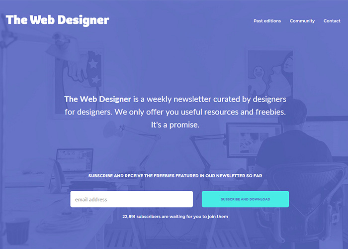 The Web Designer Newsletter Awwwards Nominee