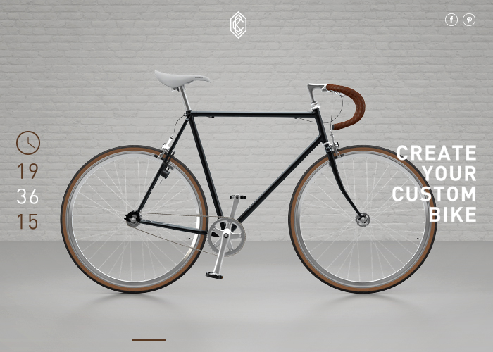 CYKELBANDITTEN BIKE CUSTOMIZER Awwwards Honorable Mention