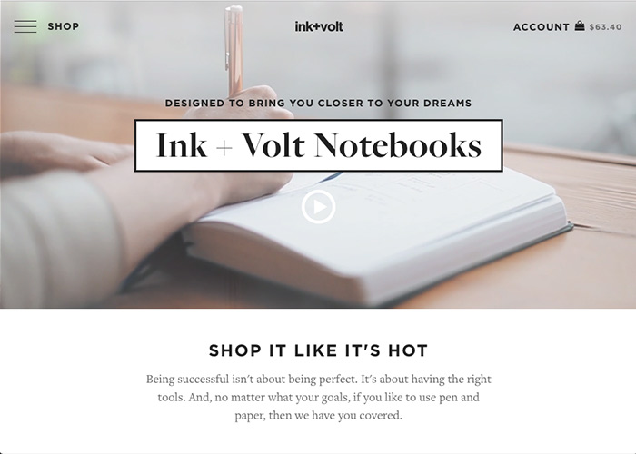 Ink + Volt Awwwards Nominee