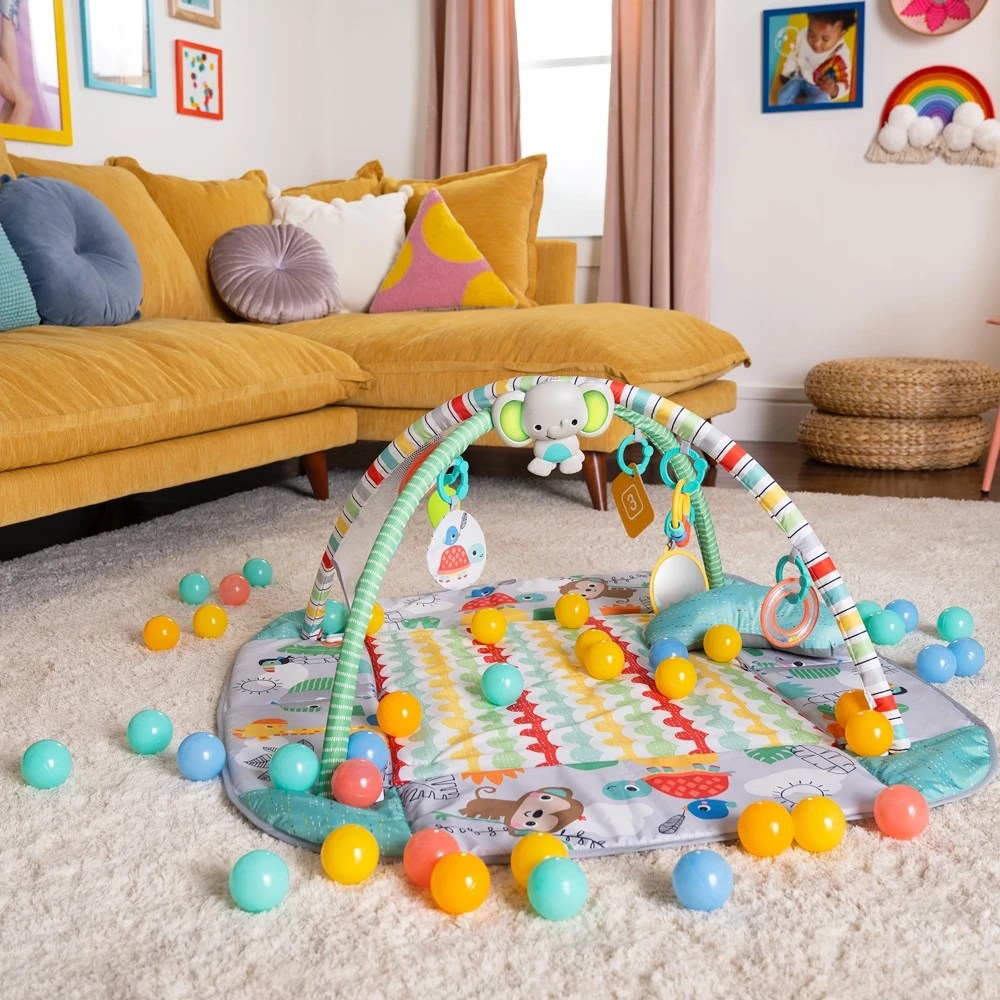 Bright Starts 5In1 Your Way Ball Play Gym & Ball Pit Totally Tropical