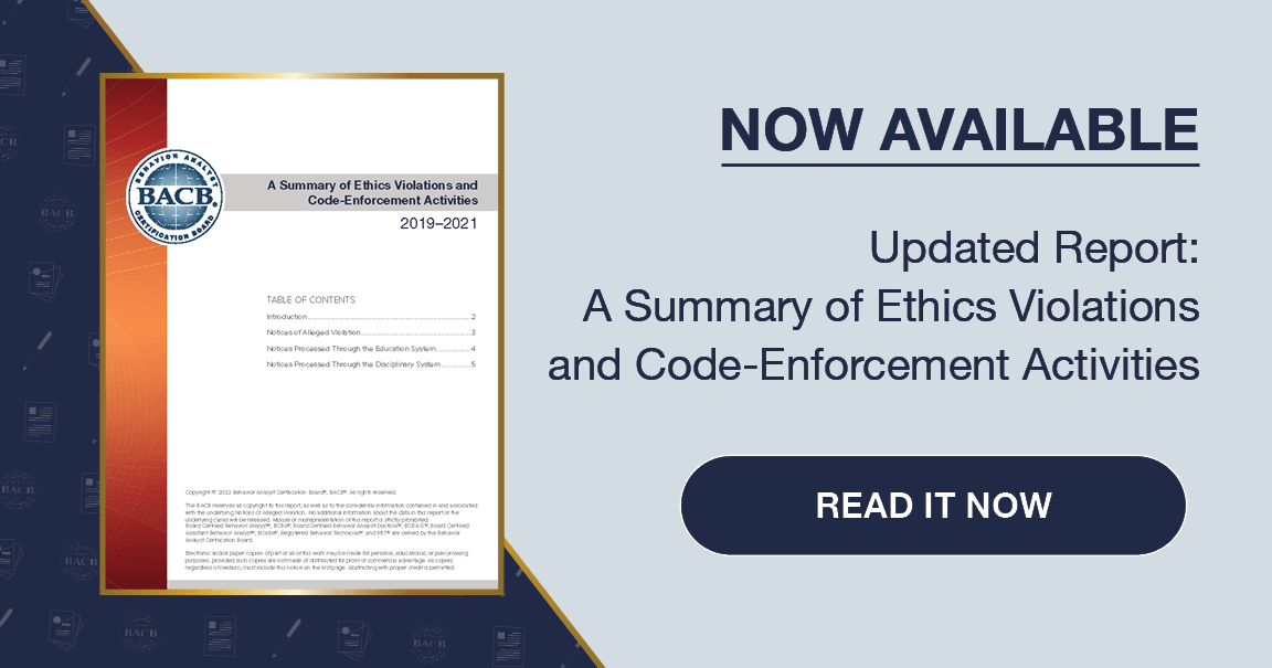 Now Available A Summary of Ethics Violations and CodeEnforcement