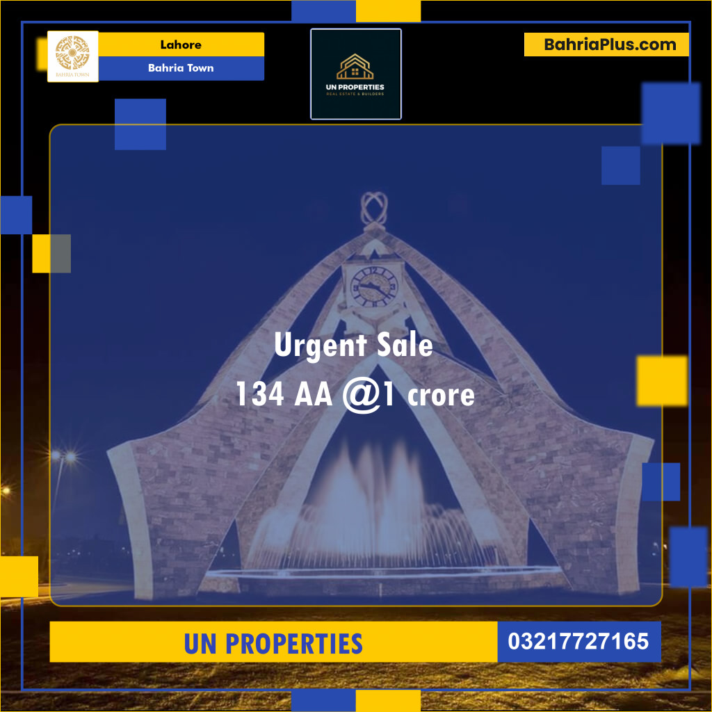 Residential Plot for Sale in Sector D AA Block Bahria Town, Lahore