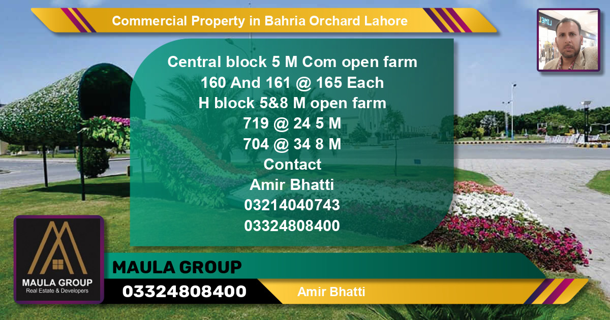 Commercial Property for Sale in Bahria Orchard, Lahore (BP6521