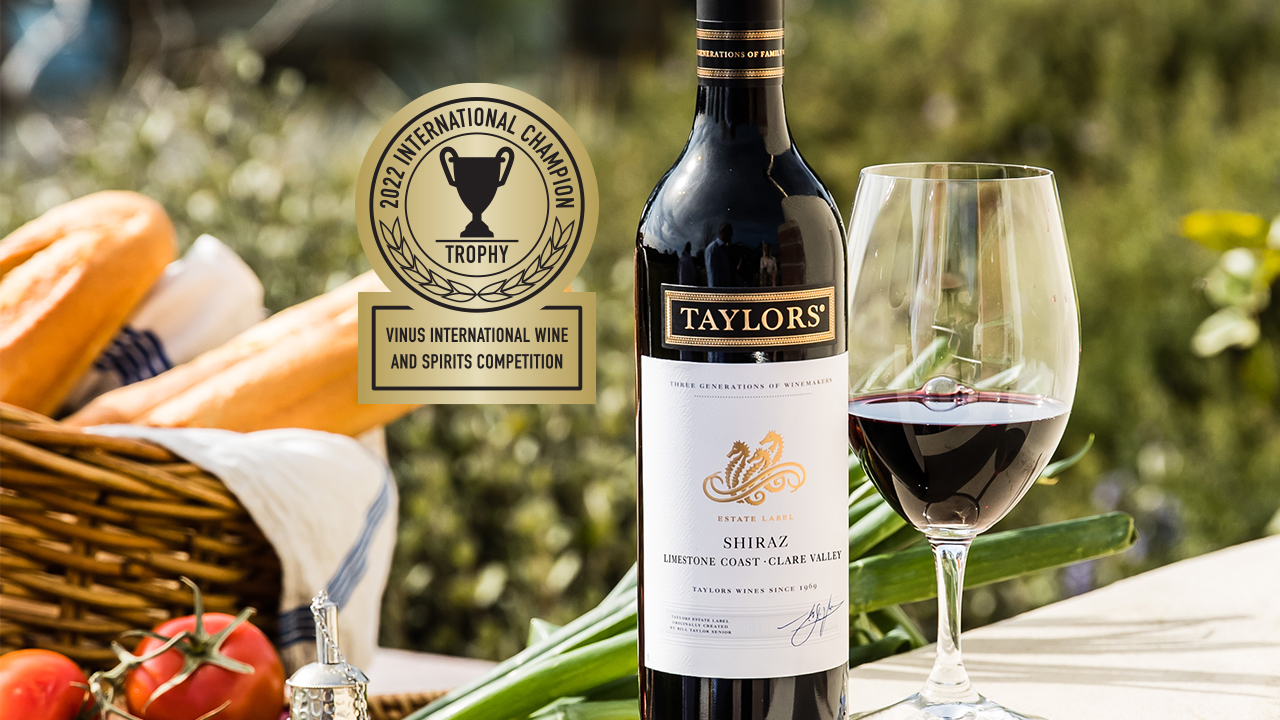 TAYLORS Shiraz crowned ‘International Champion’ at VINUS