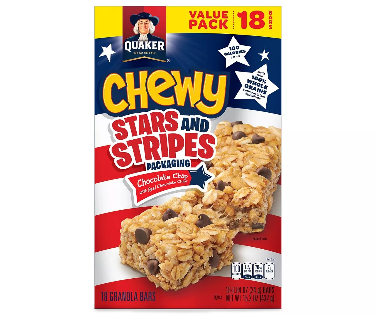 Chewy Chocolate Chip Granola Bar