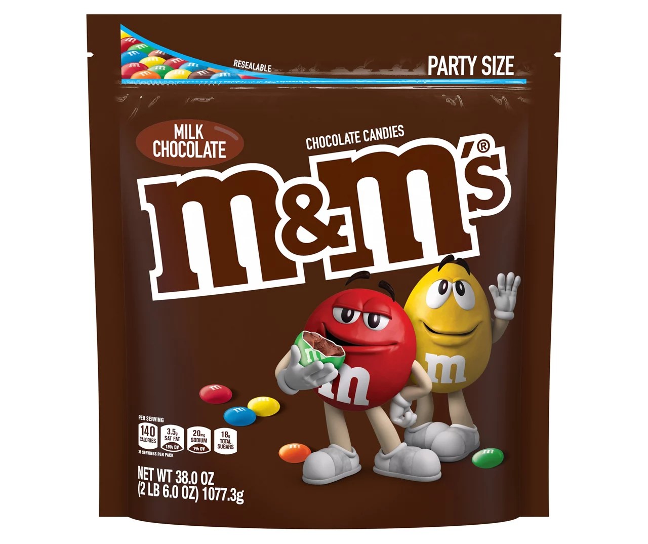 M&M's M&M'S Milk Chocolate Candy, Party Size, 38 oz Bag Big Lots