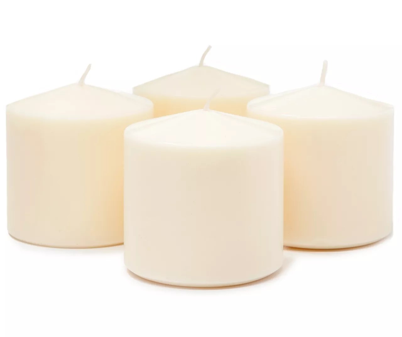 Living Colors Unscented Cream Pillar Candles Big Lots