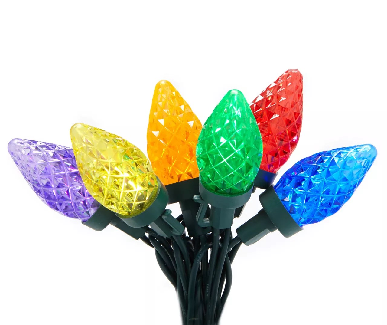 Winter Wonder Lane MultiColor LED Diamond Cut C7 Light Wheel with