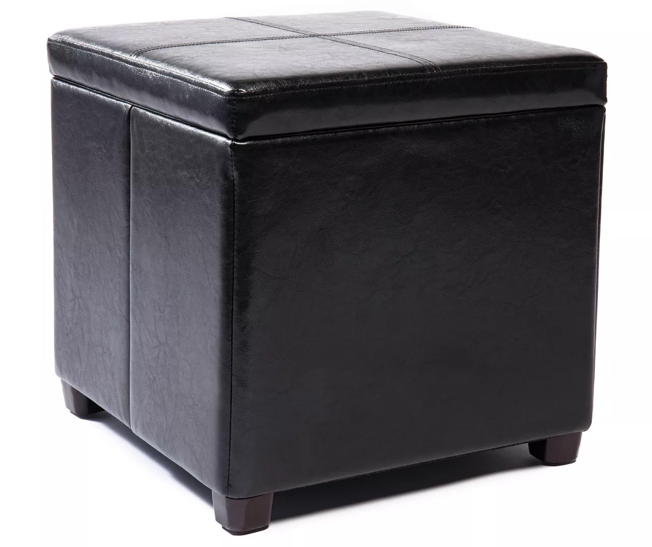 Just Home Just Home Square Storage Tray Ottomans Big Lots