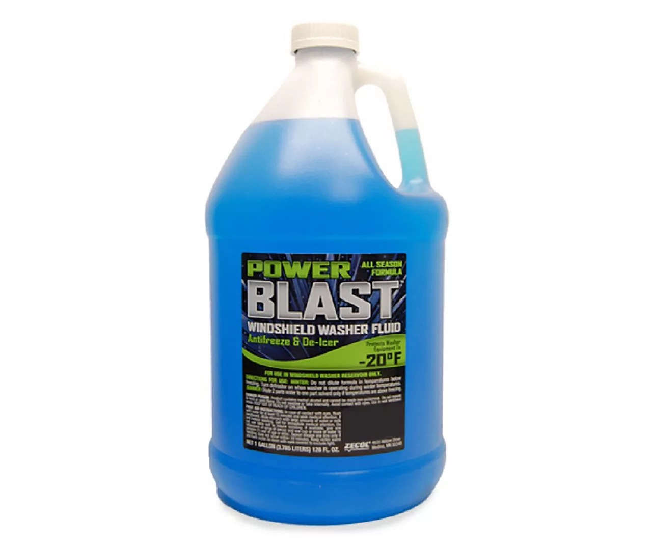 Zecol Power Blast All Season Windshield Washer Fluid, 1 Gallon Big Lots