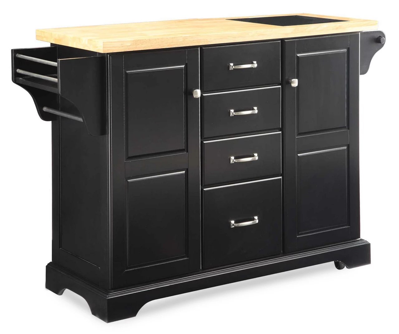 Black 4Drawer Kitchen Cart Big Lots