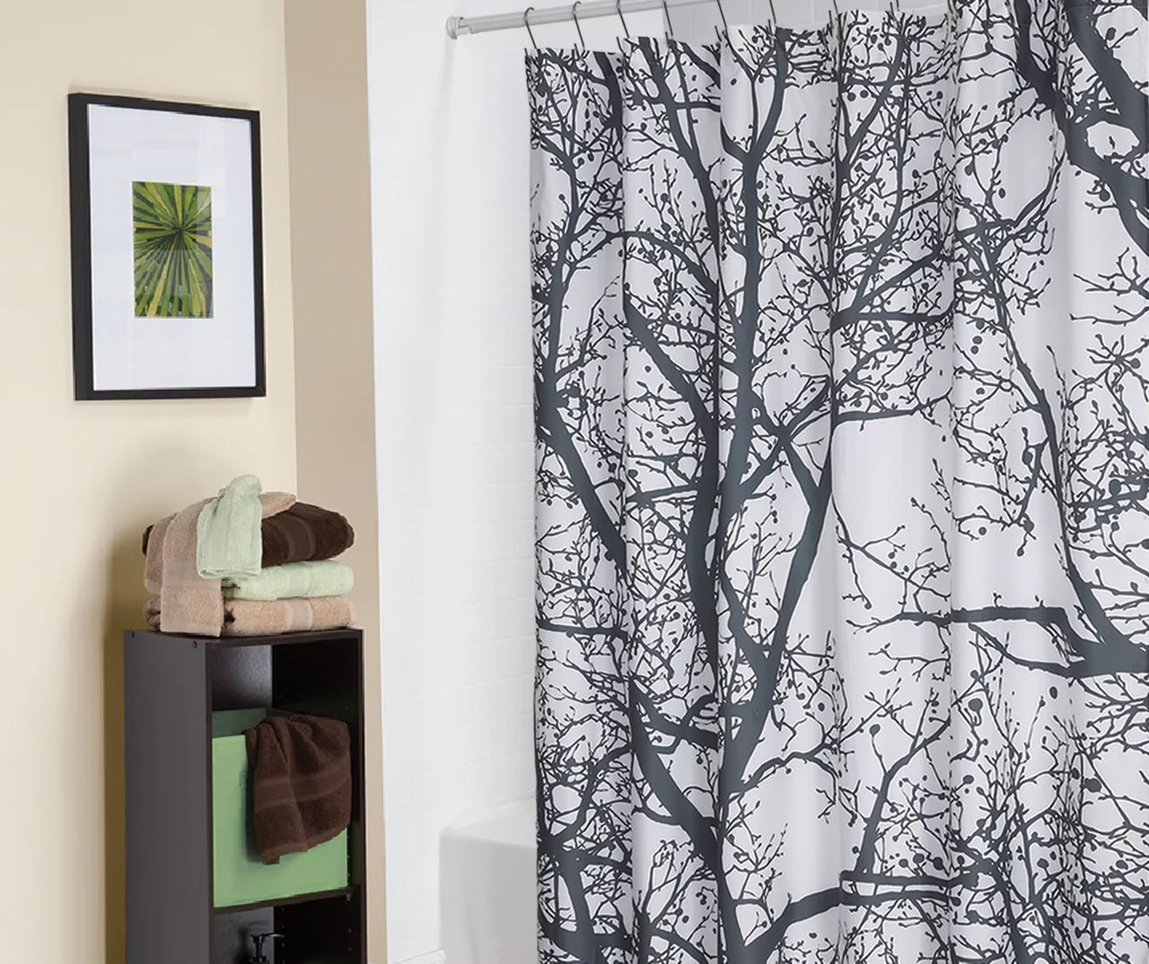 Living Colors Trees Fabric Shower Curtain Big Lots