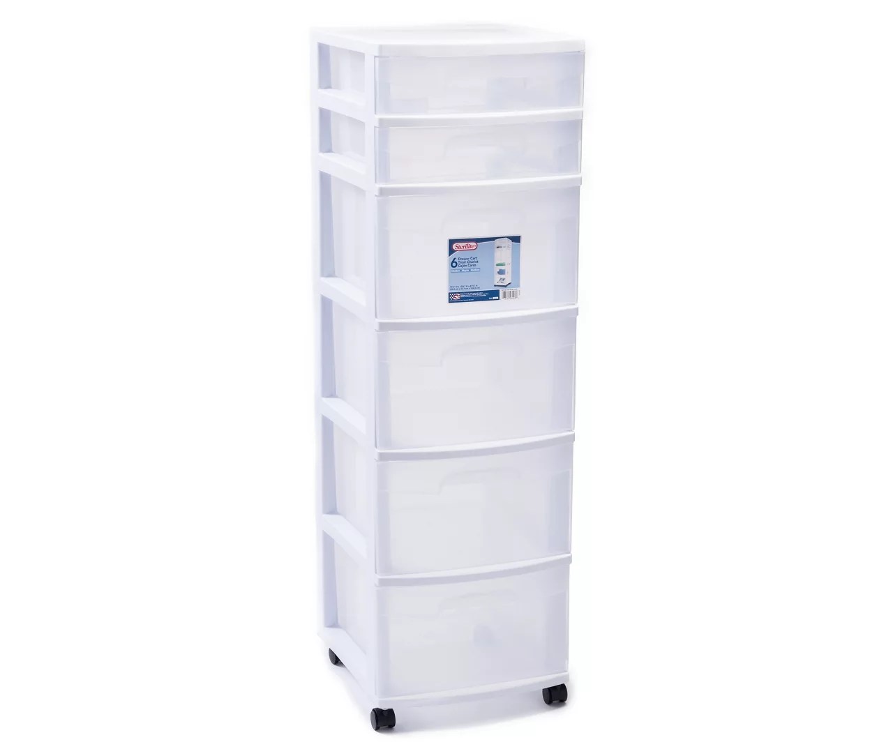 Sterilite 6Drawer Rolling Storage Cart Big Lots