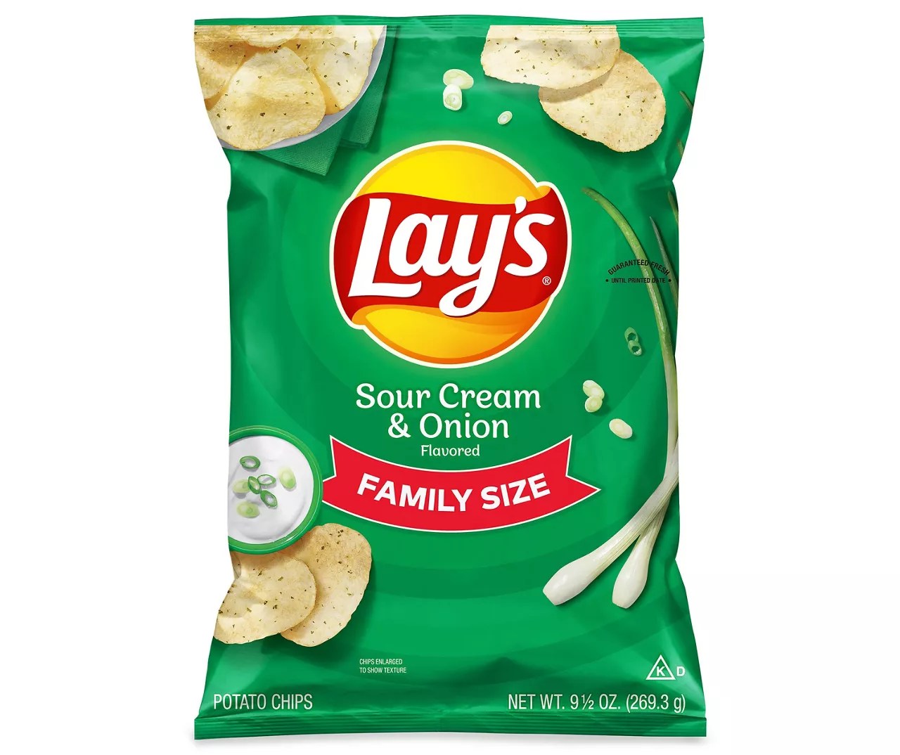 Lay's Lay's Potato Chips Sour Cream & Onion 9 1/2 Oz Family Size Big Lots
