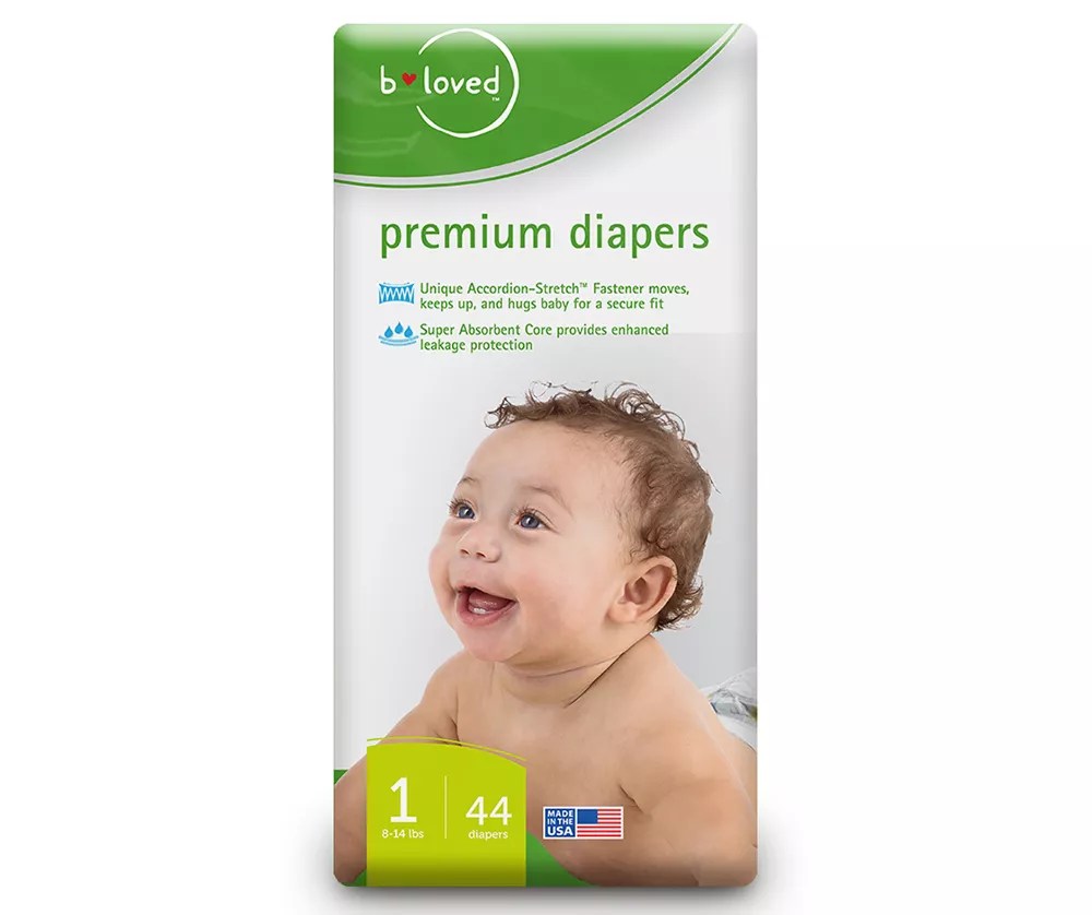 Bloved b loved Premium Diapers, Size 1, 44Pack Big Lots