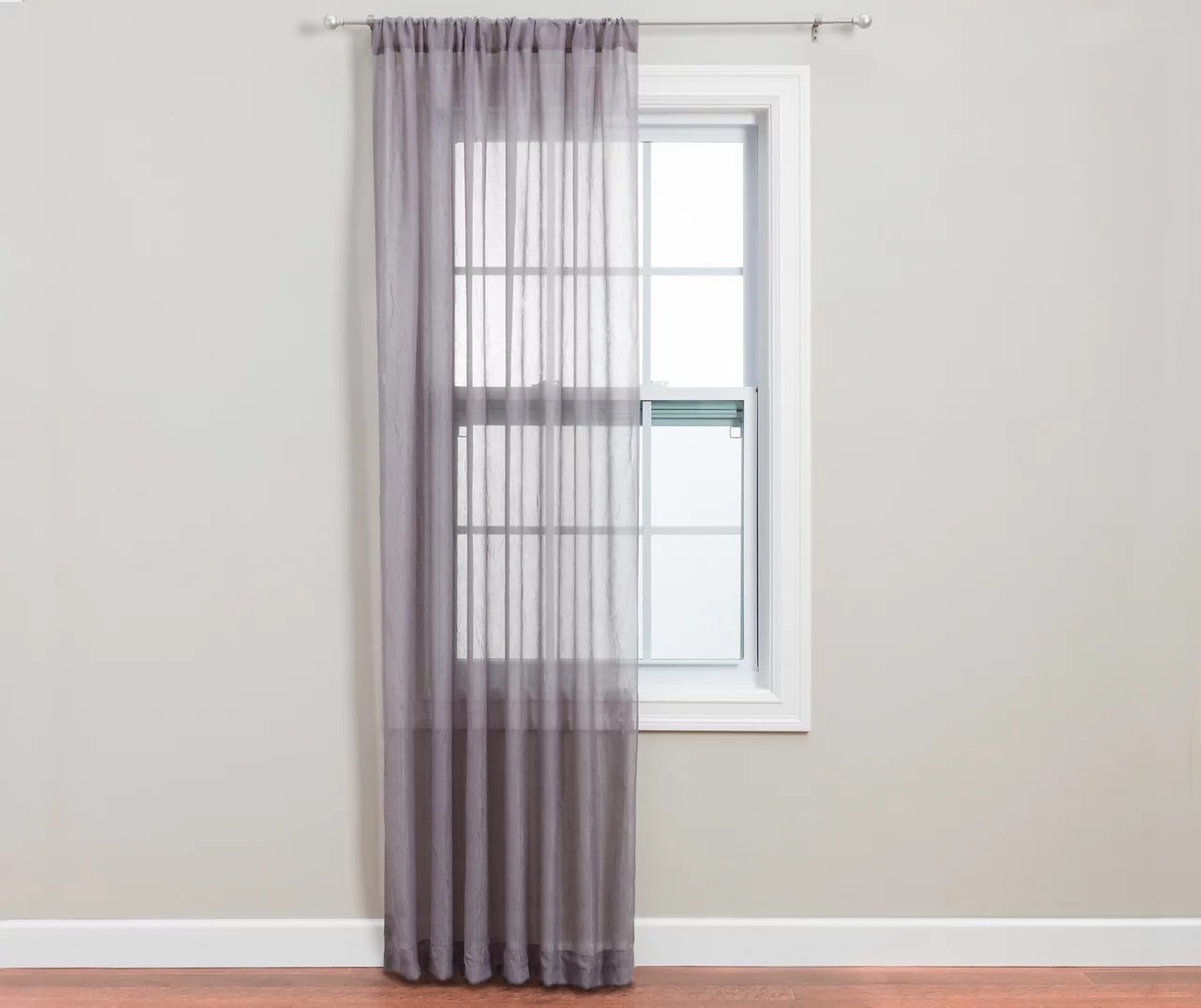 No. 918 No. 918 Crushed Voile Sheer Rod Pocket Curtain Panel Big Lots