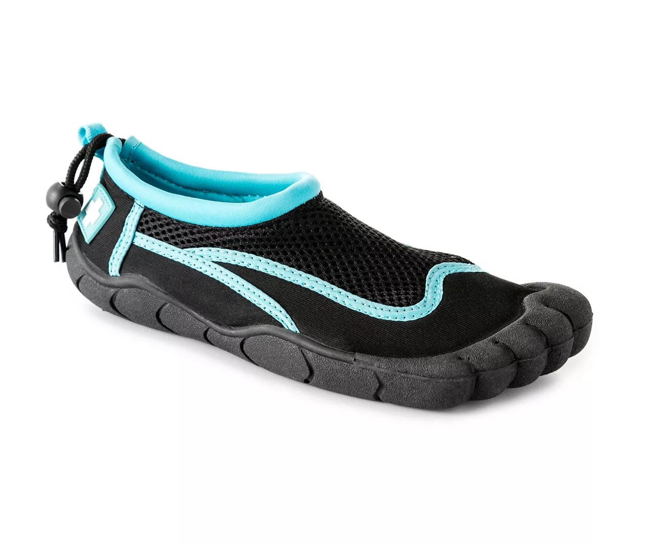 Women's Black & Aqua Water Shoes Big Lots