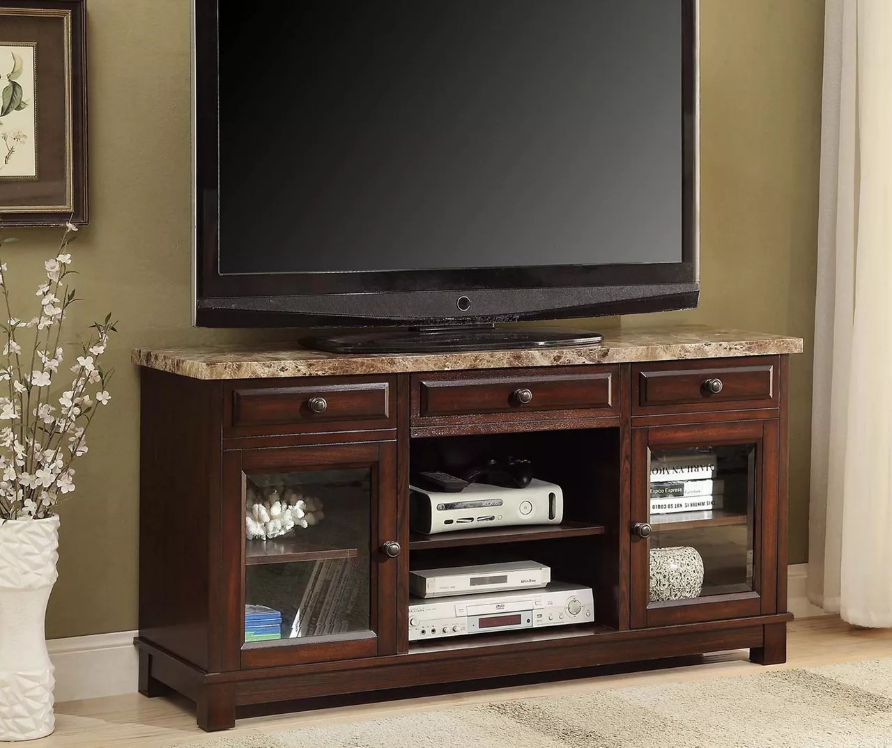Faux Marble TV Stand Big Lots