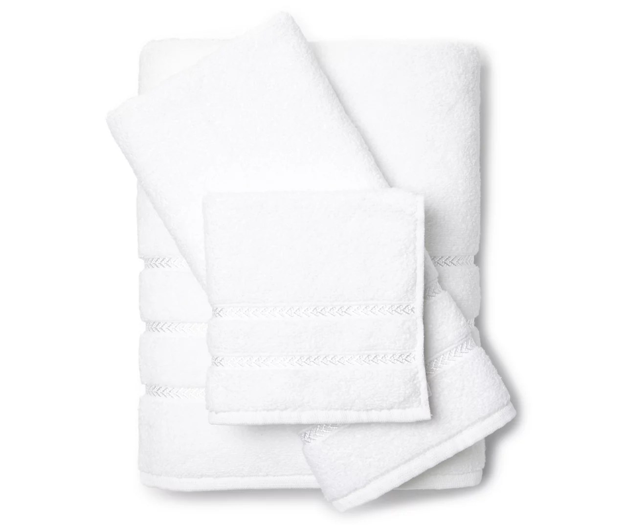 Aprima Hotel Optic White Towel Collection Big Lots