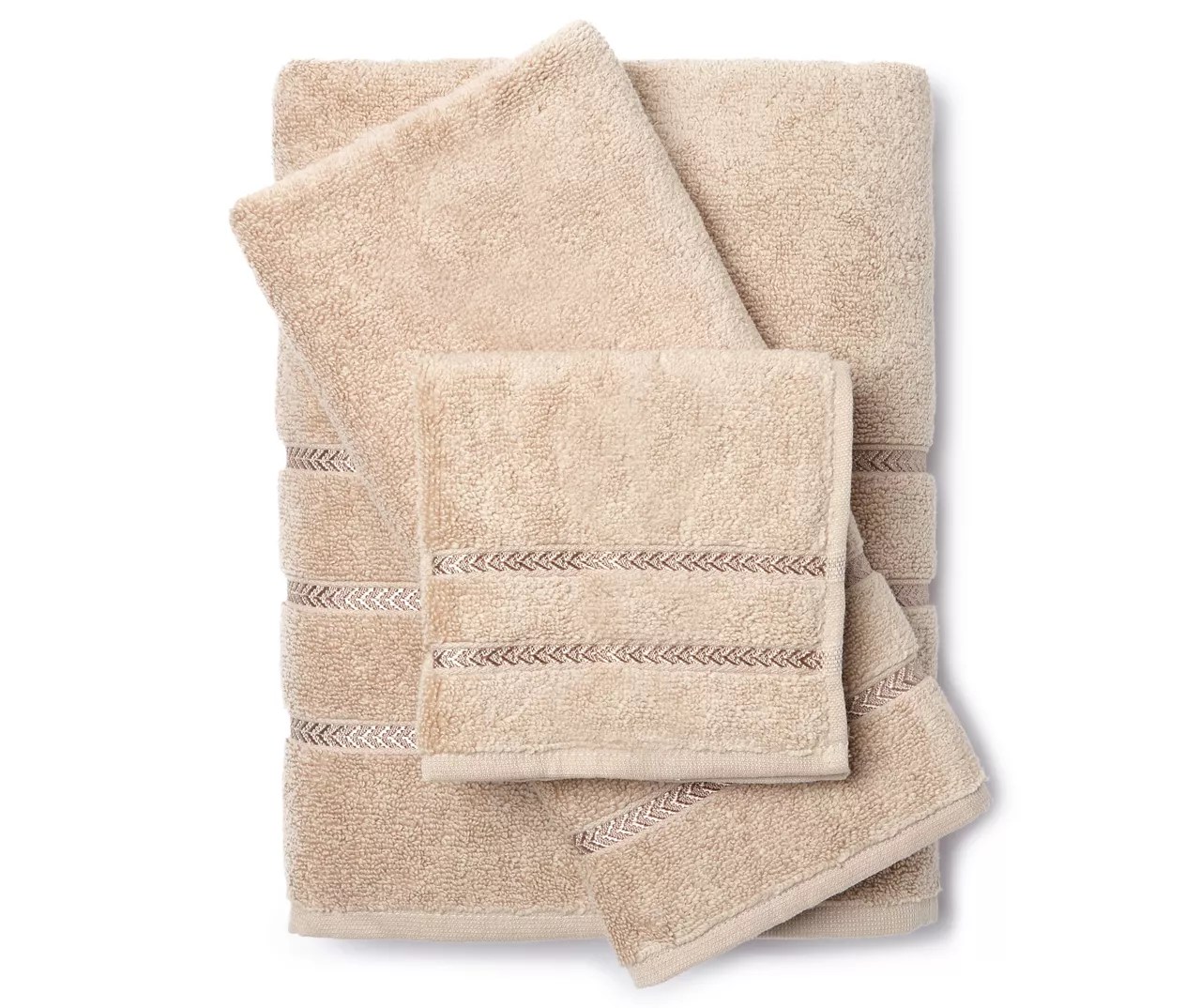 Aprima Aprima Hotel Tan Mushroom Bathroom Towels Big Lots