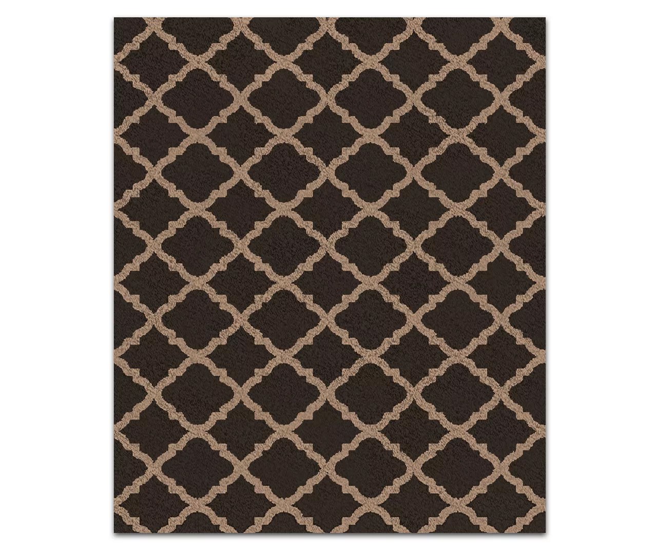 Living Colors Living Colors Espresso Quatrefoil Accent Rugs Big Lots