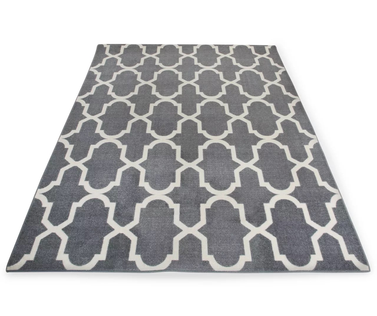 Living Colors Living Colors Maples Collection Gray Tile Rugs Big Lots