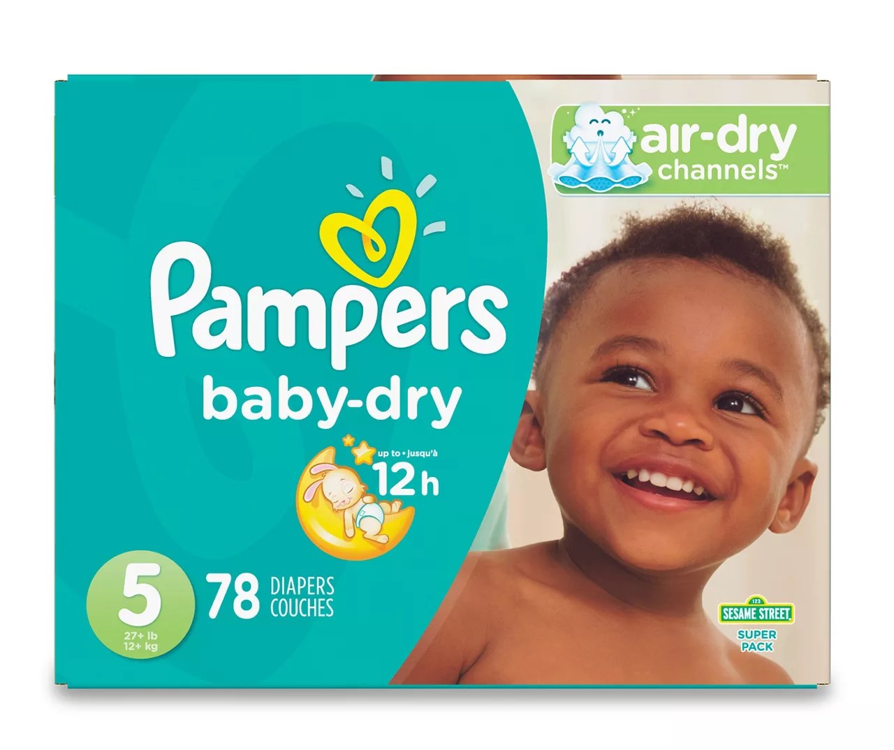 Pampers BabyDry Diapers, Size 5, 78Count Big Lots