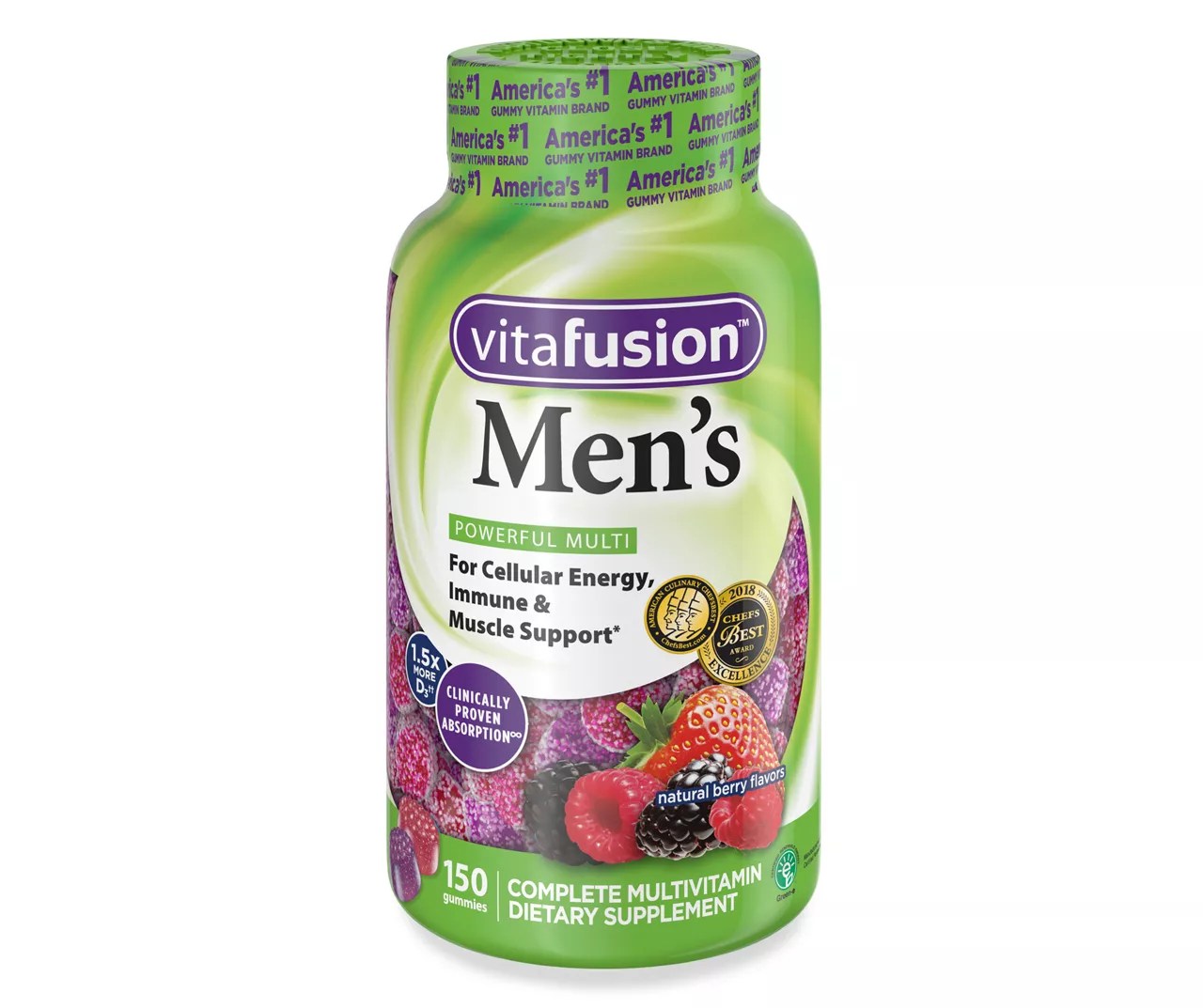 Vitafusion vitafusion Gummy Vitamins for Men, Berry Flavored Daily
