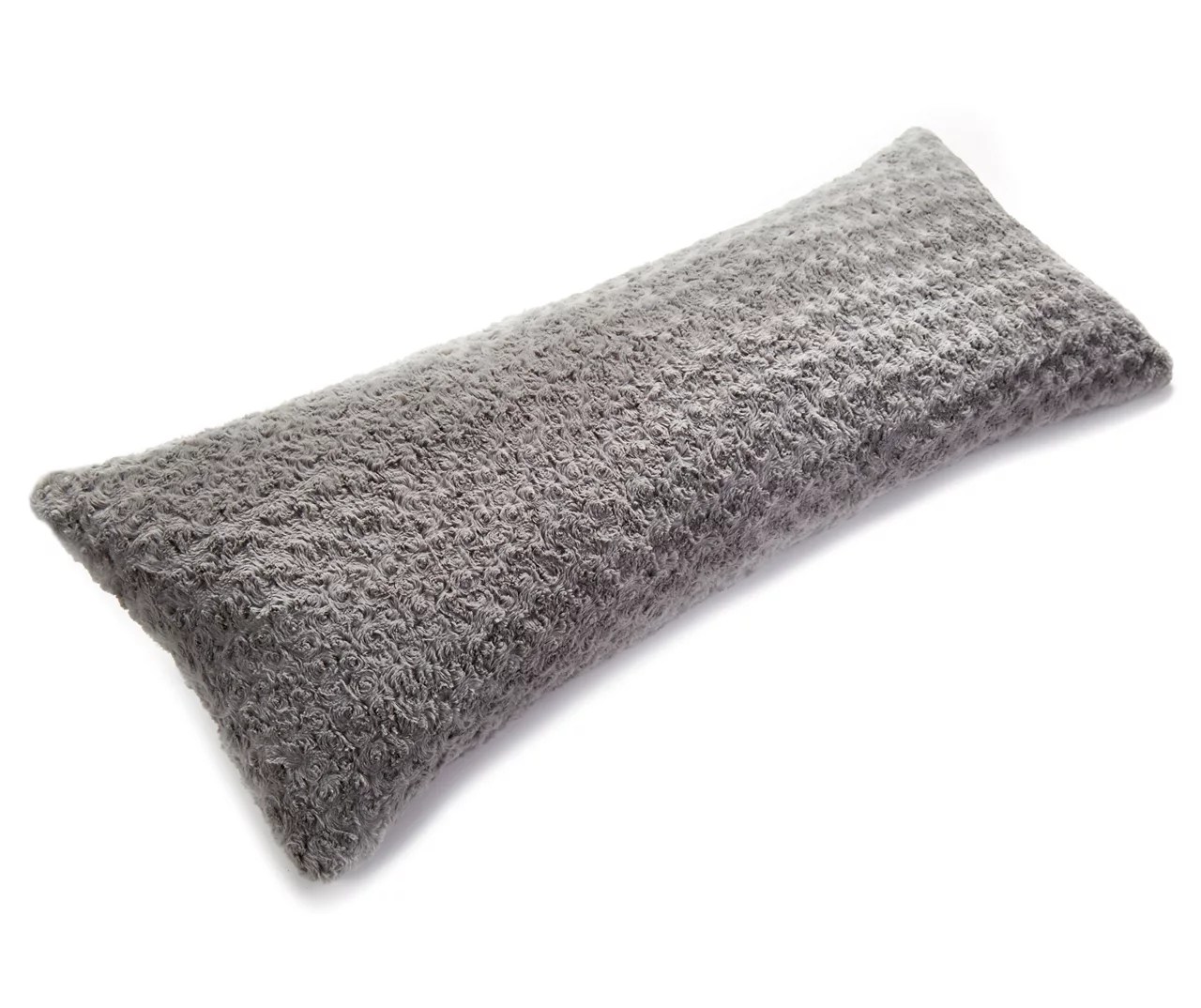 Living Colors Gray Cassandra Faux Fur Body Pillow Big Lots