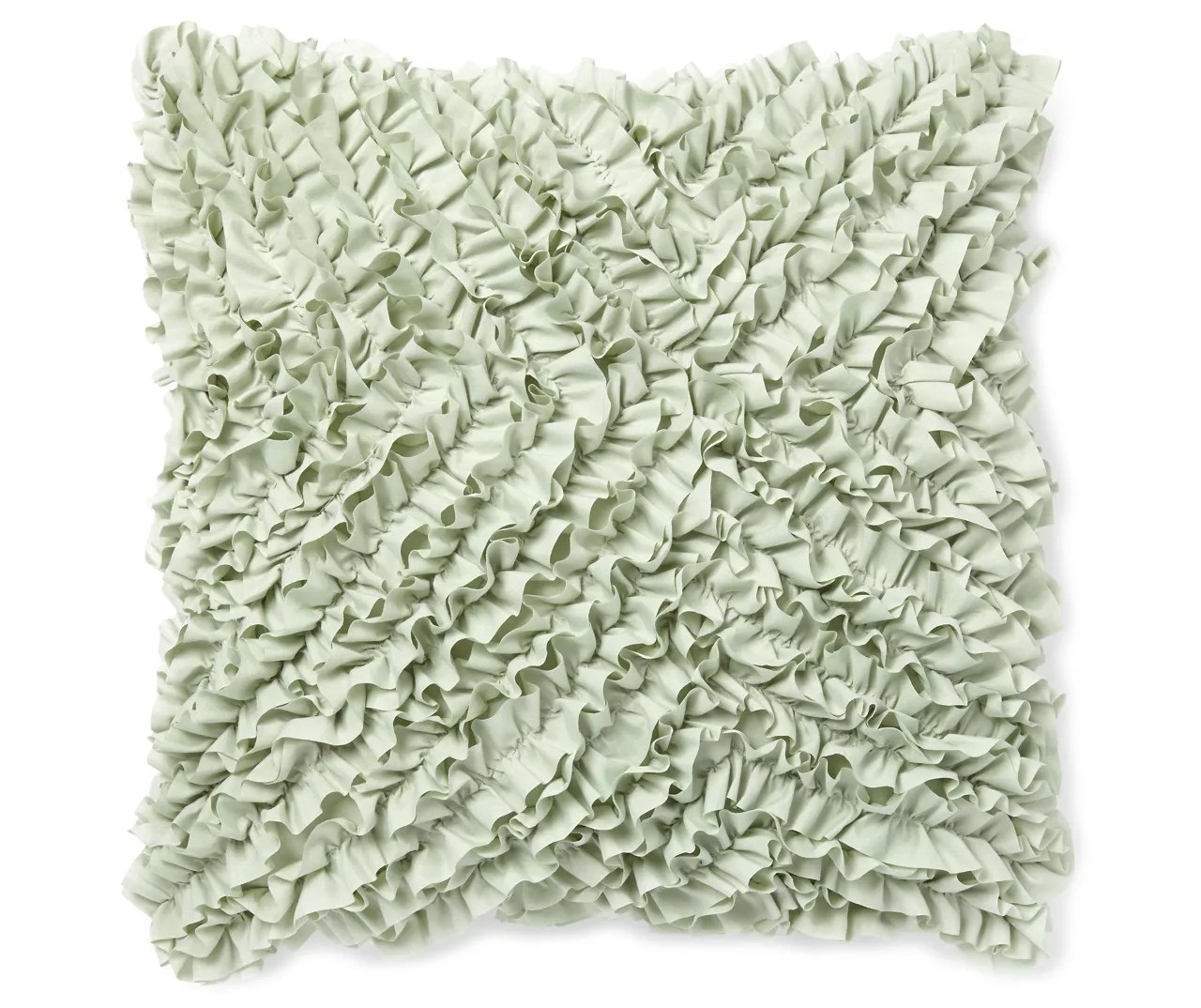 Green Ruffle Throw Pillow Big Lots