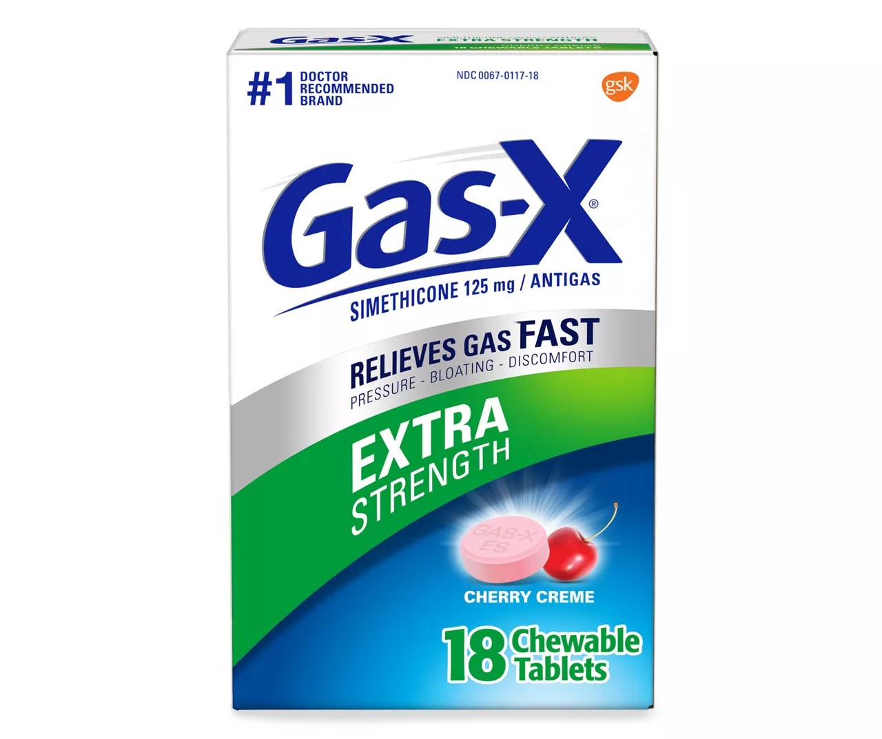 GasX GasX Extra Strength Chewable Gas Relief Tablets with Simethicone