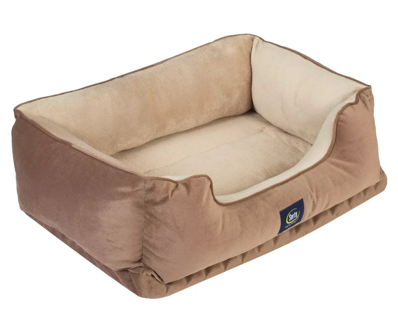 Serta Tan Orthopedic Foam Cuddler Pet Bed, (24" x 34") Big Lots