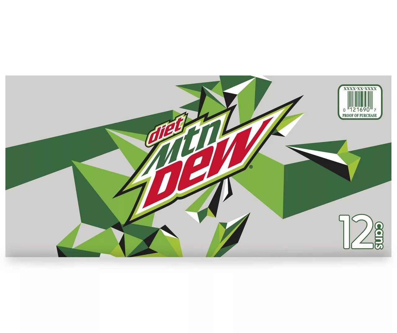 Mountain Dew Diet Mtn Dew Soda Low Calorie DEW Citrus 12 Fl Oz 12 Count