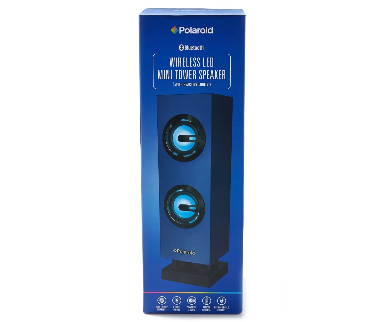 Polaroid Blue Bluetooth LED Mini Tower Speaker Big Lots
