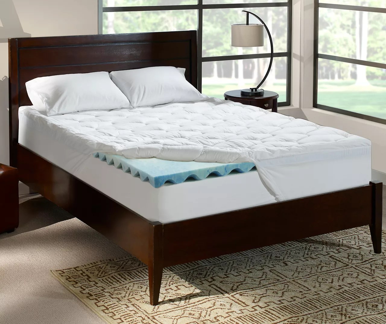 Serta Serta Perfect Sleeper Dual 4" Gel Swirl Memory Foam Toppers Big Lots