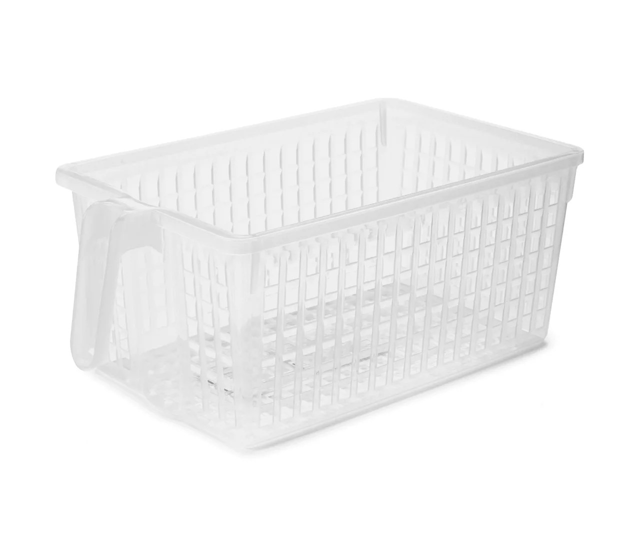 It's A Keeper Small Clear Storage Basket with Handle Big Lots