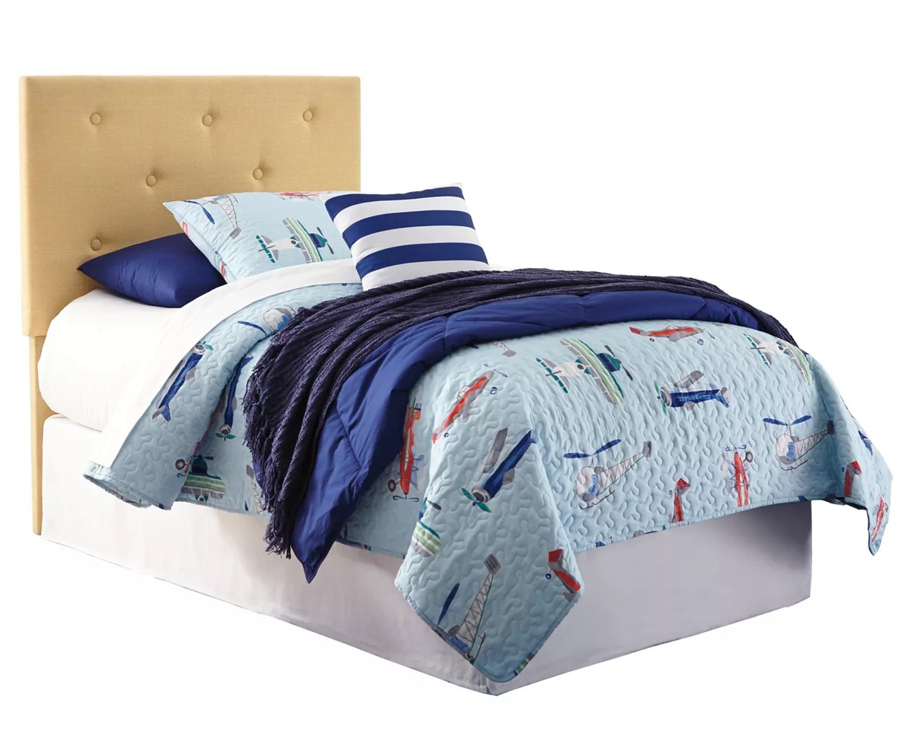 Signature Design By Ashley Nuvella Yellow Upholstered Twin Headboard Big Lots