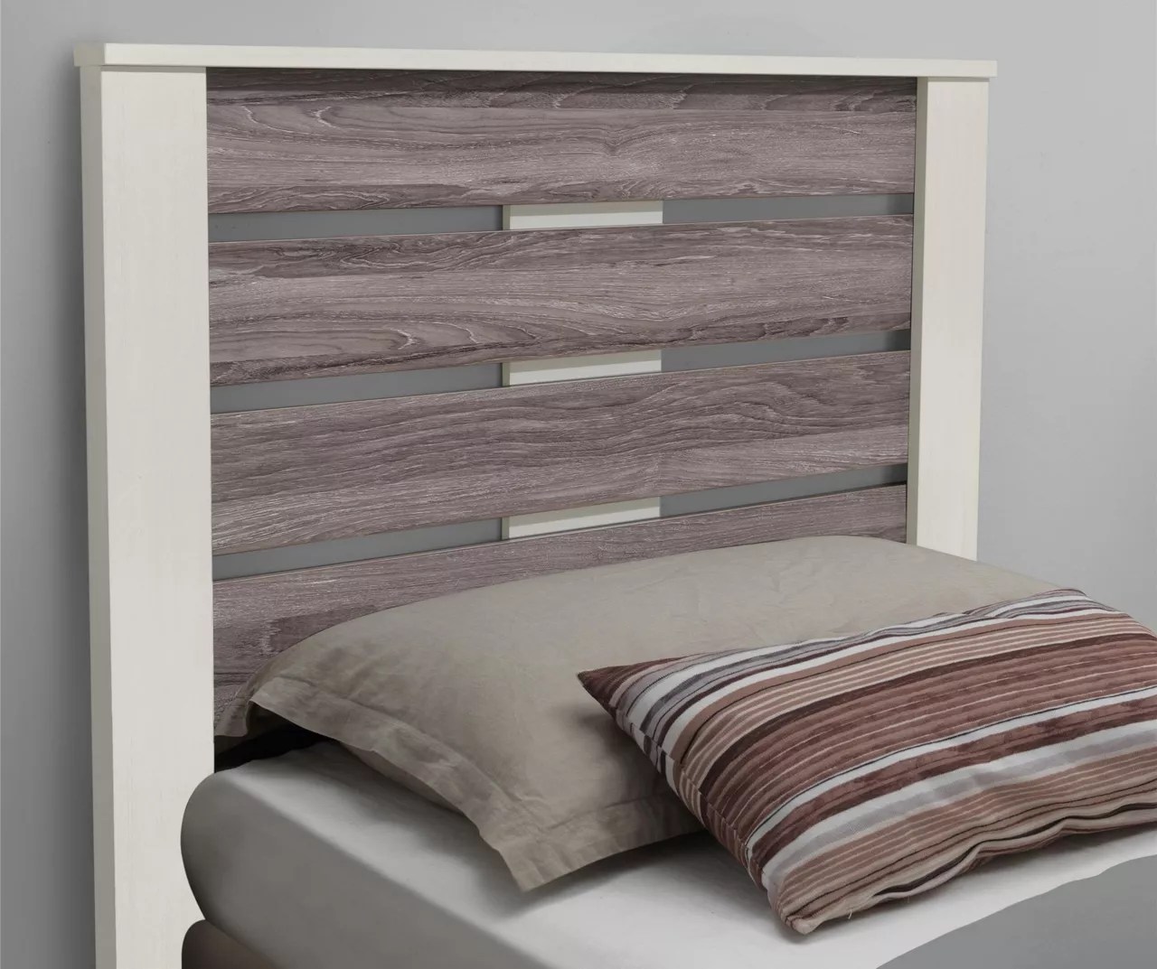 Ameriwood Ameriwood Ivory & Rustic Brown Slat Headboards Big Lots