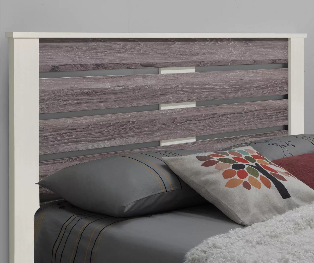 Ameriwood Ameriwood Ivory & Rustic Brown Slat Headboards Big Lots
