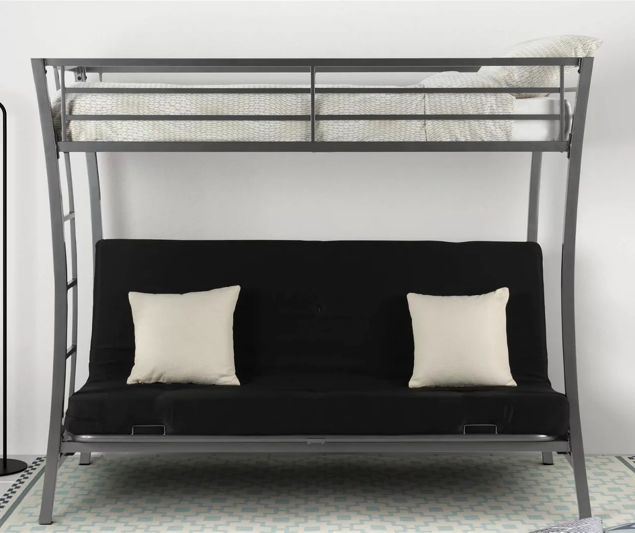 Ameriwood Gray Twin Bunk Bed & Futon Big Lots