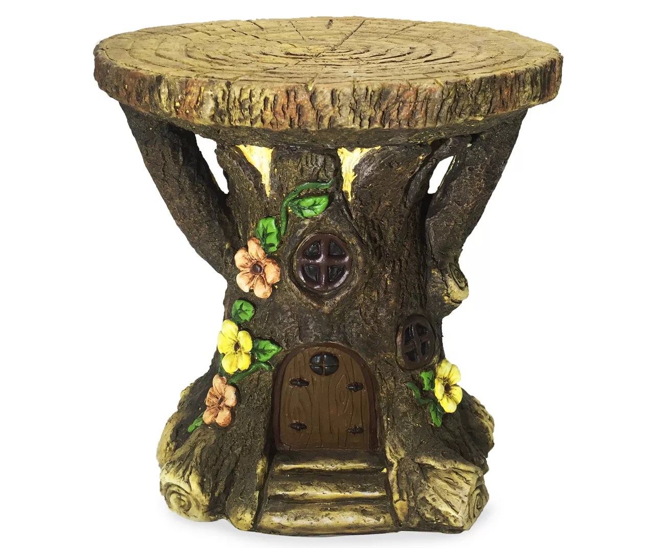 Tree Stump Fairy Garden Stool Big Lots