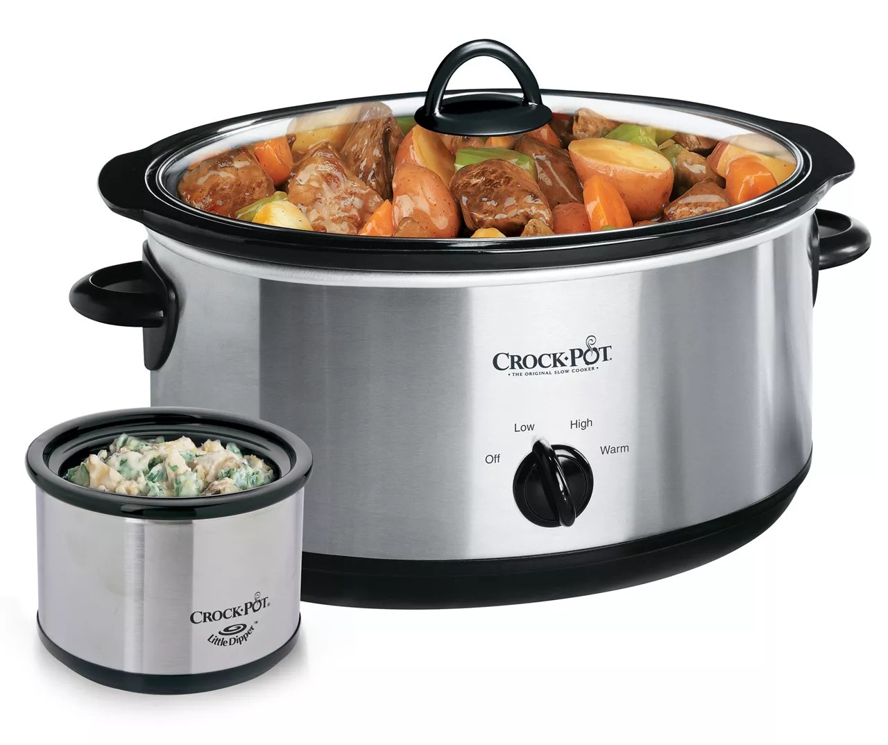 CrockPot 8Quart Manual Slow Cooker with Dipper Big Lots