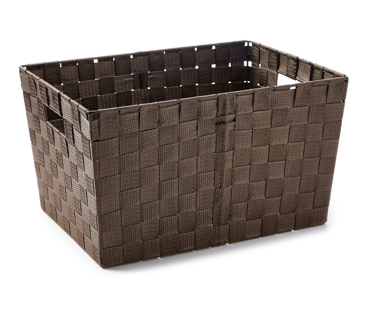 Brown Woven Strap Bins Big Lots