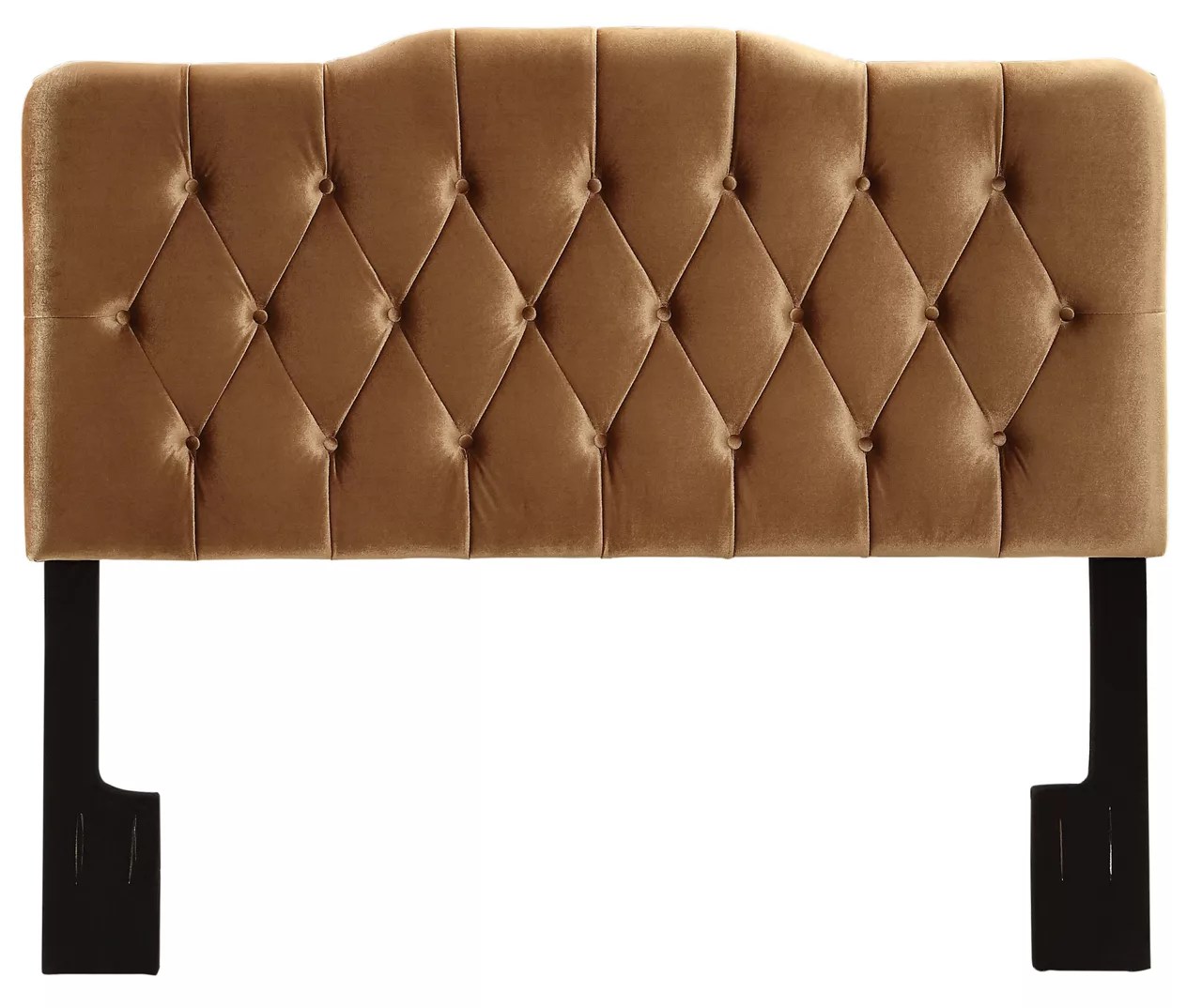 Upholstered Soft Shape Velvet Bronze Headboards Big Lots