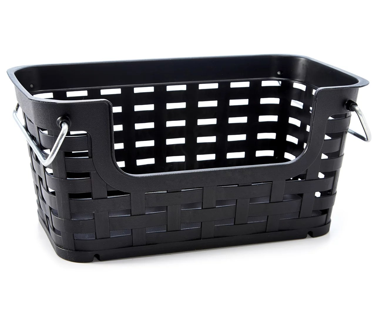Jet Black Wicker Baskets Big Lots