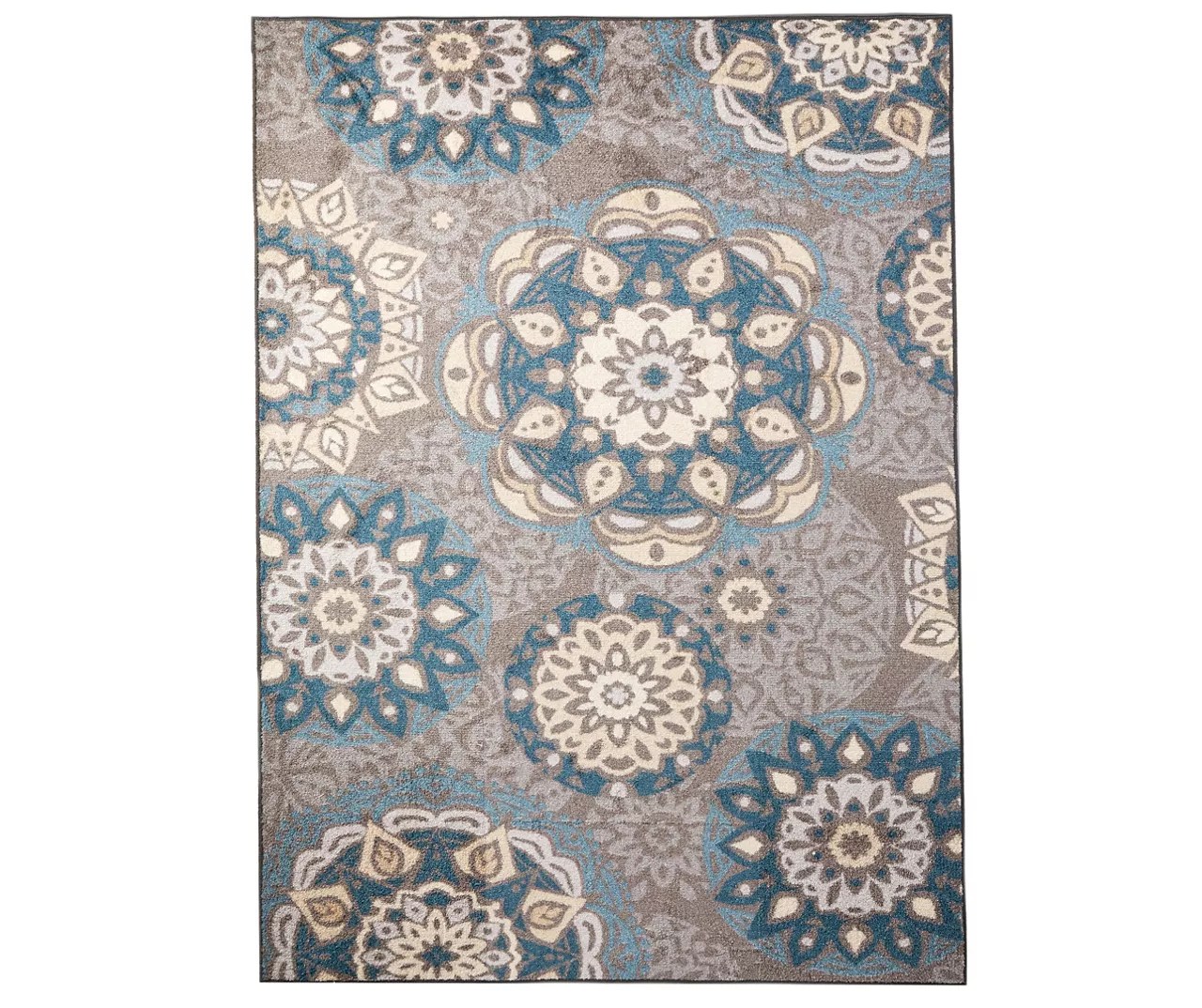 Living Colors Living Colors Austin Blue & Gray Medallion Area Rugs Big Lots