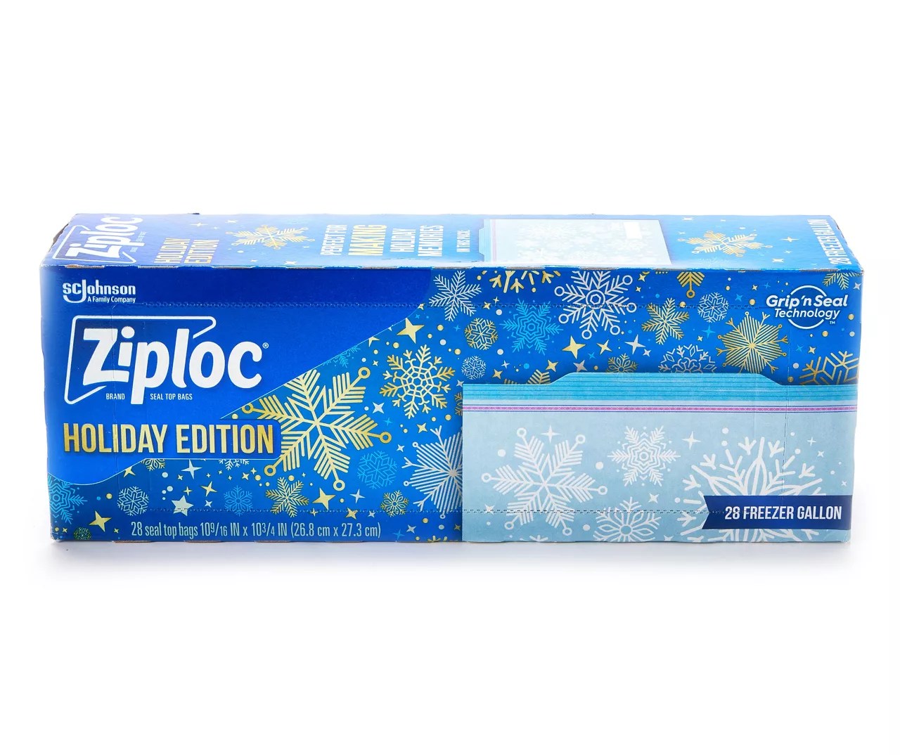 Ziploc Holiday Freezer Bags, Gallon, 28Count Big Lots