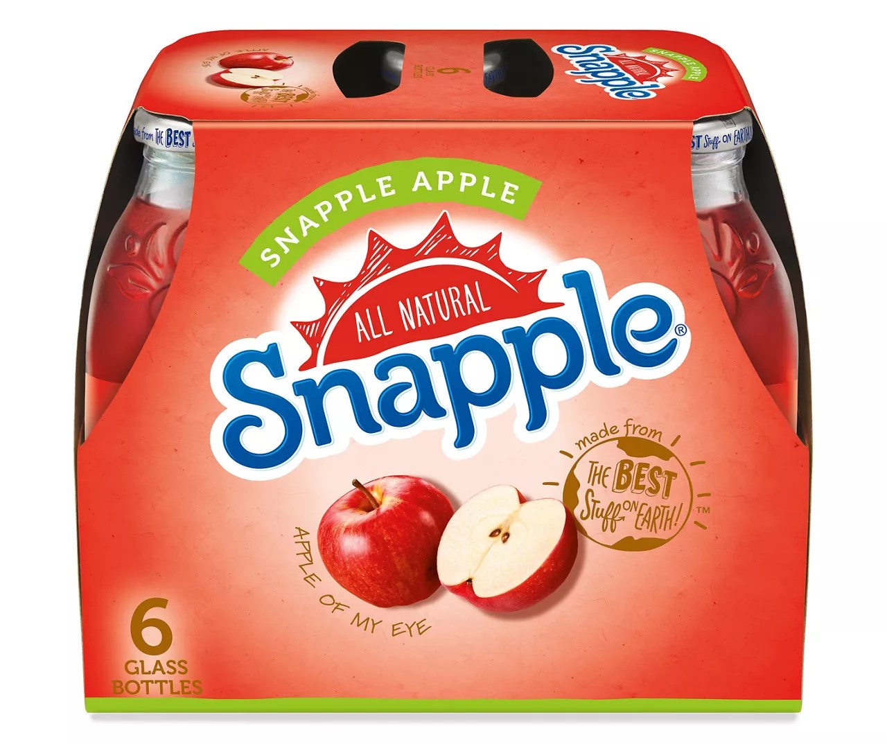 Snapple Snapple Apple, 16 Fl Oz Glass Bottles, 6 Pack Big Lots